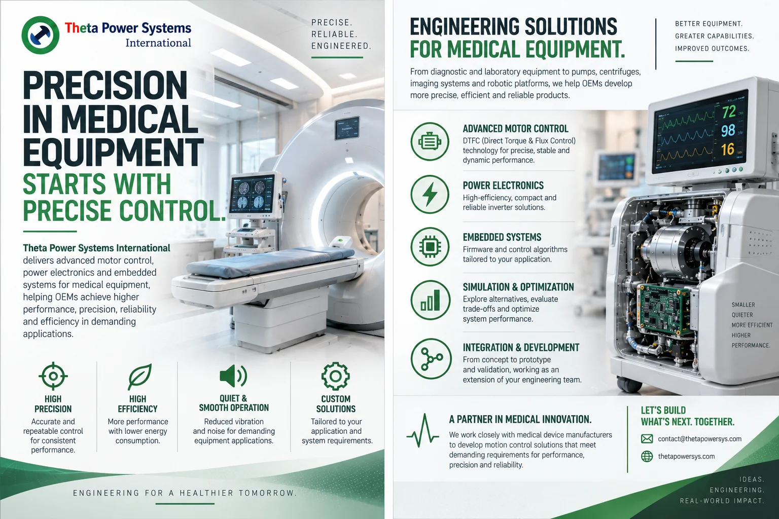 Conceptual laboratory centrifuge and precision pump